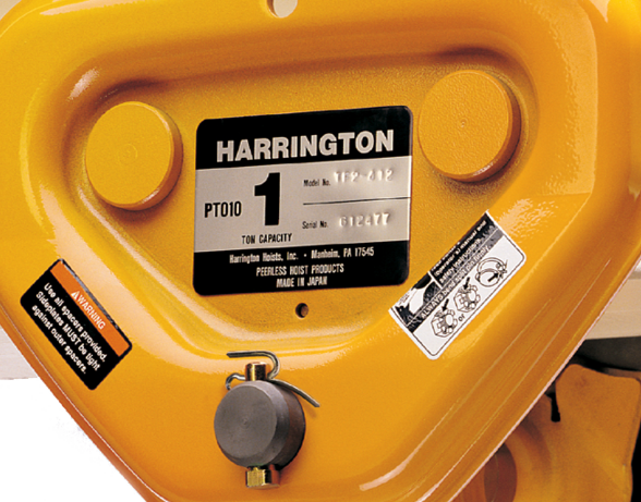 Harrington Hoists  Polipasto eléctrico SNER - Monofásico